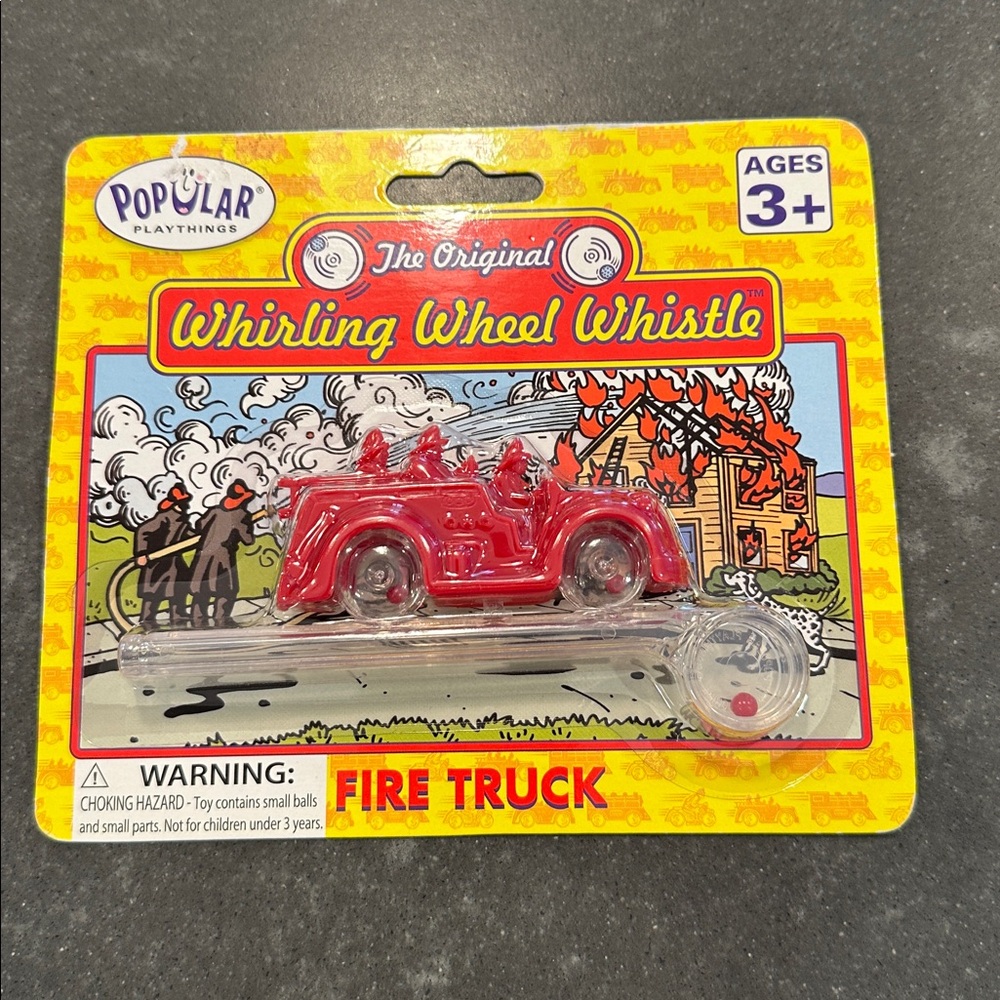 Popular Playthings NIB The original whirling wheel whistle
